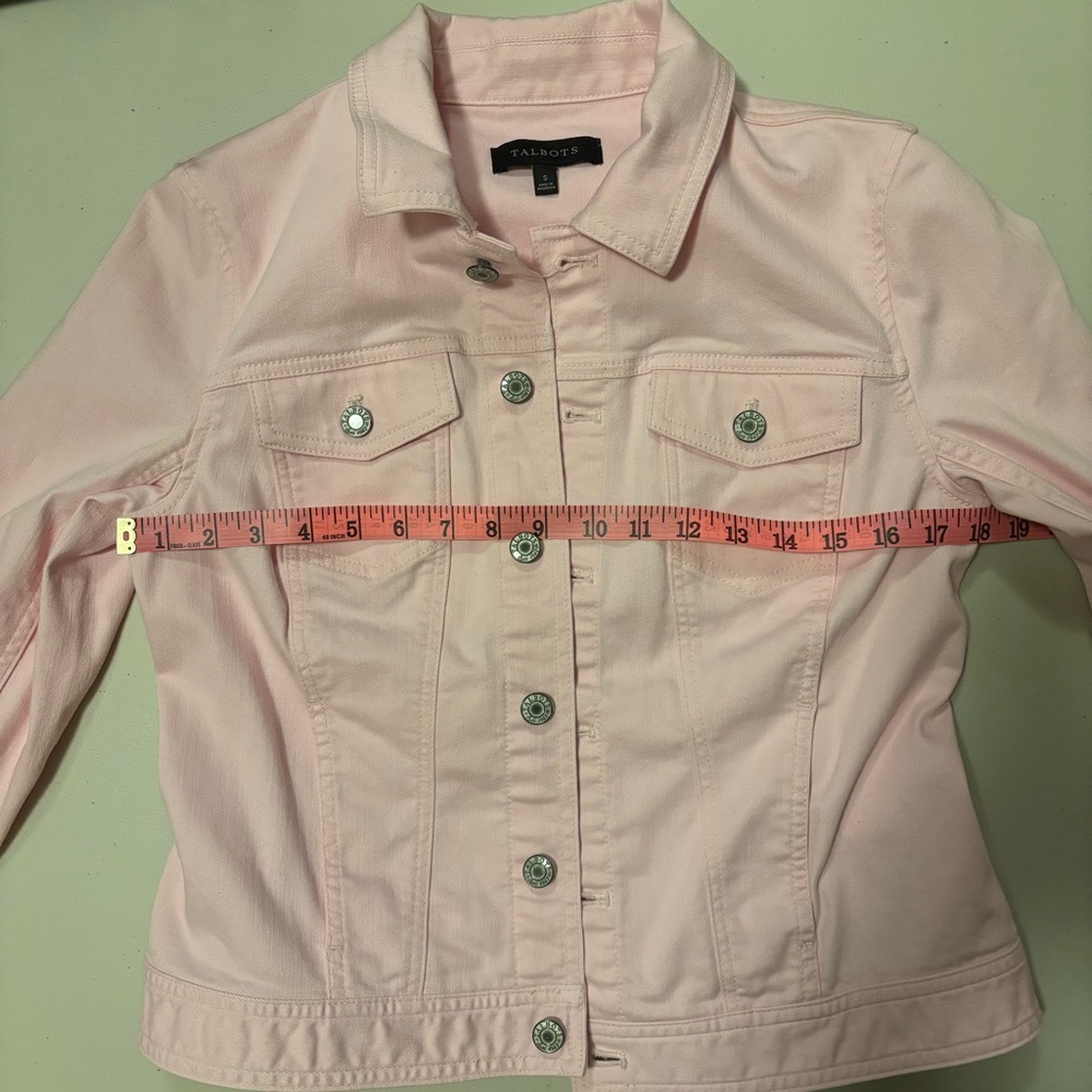 Talbots Light Pink Denim Jacket - Picture 4 of 8
